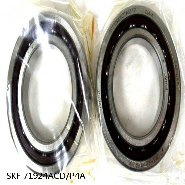 71924ACD/P4A SKF Super Precision,Super Precision Bearings,Super Precision Angular Contact,71900 Series,25 Degree Contact Angle