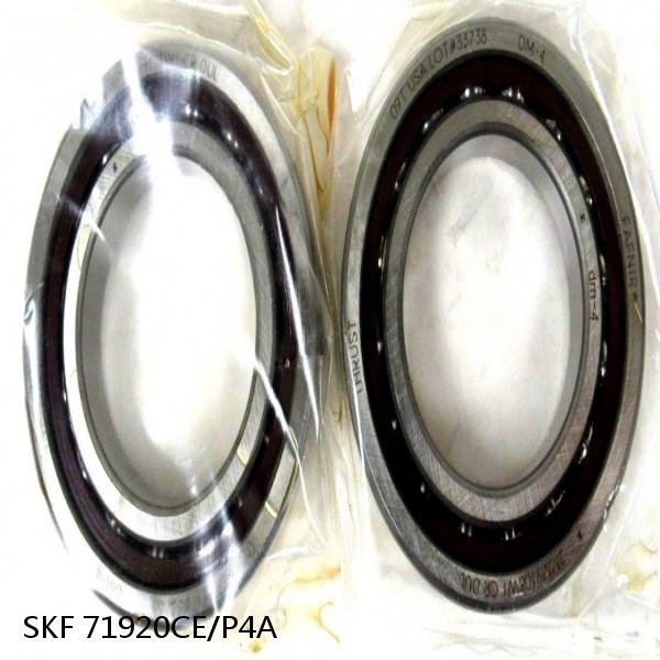 71920CE/P4A SKF Super Precision,Super Precision Bearings,Super Precision Angular Contact,71900 Series,15 Degree Contact Angle